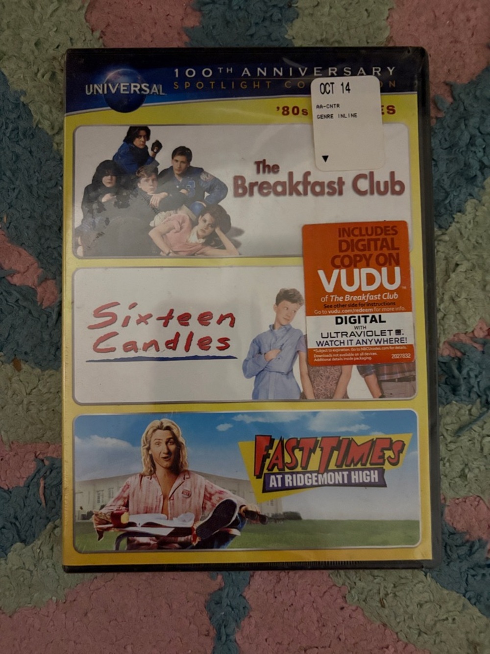 3 Movies in 1: The Breakfast Club, Sixteen Candles, and Fast Times @ Ridgemont